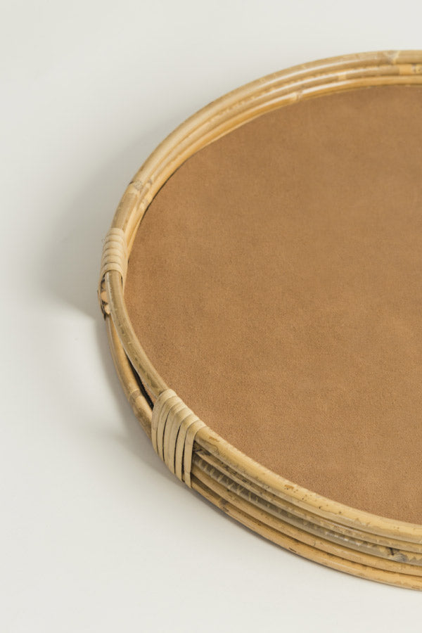 Leather protector Circular tray "Cerca"